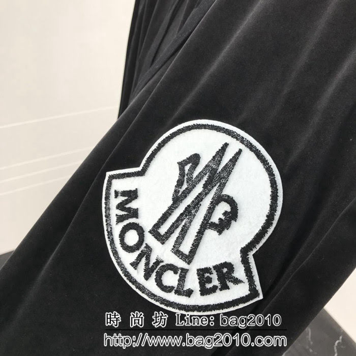 MONCLER蒙口 專櫃品質 18F/W秋冬新款 絲絨衛褲 真絲天鵝絨面料 腰頭包邊 做工精細 ydi2111